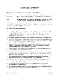 35 perfect termination letter samples lease, employee, contract throughout severance letter template. Severance Agreement Template Sample Best Word Pdf Download