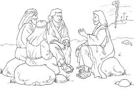 The sermon on the mount. Jesus Sermon On The Mount Coloring Page Free Coloring Library