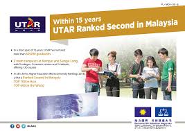 Utar's programmes have also received accreditation from more than 20 international and malaysian professional bodies. Malaysian Chinese Association