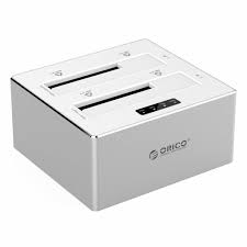 4 bay sata docking station. Aluminum Dual Bay External Hard Drive Docking Station For 2 5 3 5 Inch Hdd Sdd With 1 1 Clone Usb 3 0 Silver White Mac Style Orico