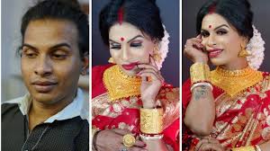 Indian male to female makeup malaysian bridal makeup artists makeup to transform himself into female. Boy To Girl Transformation Makeup Saree Draping Video Male To Female Makeup Tutorial Youtube