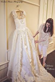 Walk down the aisle like you're back from the '80s with your astounding victorian style wedding dress. How I Sewed My Wedding Dress Edelweiss Patterns Blog