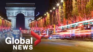 Paris Champs Elysees Lit Up For 2020 Christmas Season Youtube