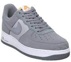 Erhältlich sind die schuhe aber auch rein in weiß. Nike Nike Air Force One Trainers Cool Grey Wold Grey White Sneaker Herren