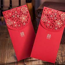 Elegant chinese wedding envelope red laser cut lace with hot stamping 20pcs. How Much Red Packet Money Should You Give To Your Wedding Vendors Asia Wedding Network