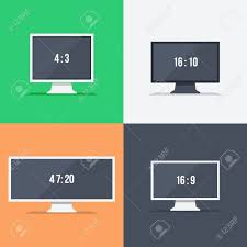 By clicking manually, 16:9, 4:3, 1:1 and 9:16 at the bottom, you can change aspect ratio with these presets or click custom to enter the the higher, the better video quality, but also larger file size. Responsive Web Design On Monitors With Different Aspect Ratio Royalty Free Cliparts Vectors And Stock Illustration Image 29347150