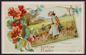 Reward Of Merit Card Sample No 801 G P Brown Co Beverly Mass Undated Historic New England