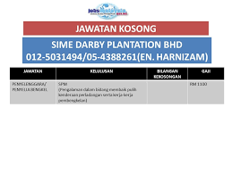 Suruhanjaya perkhidmatan awam (spa) akan melaksanakan urusan pengisian jawatan kosong di spa. Jawatan Kosong Sime Darby Jabatan Tenaga Kerja Perak Facebook