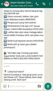 Contoh ujian untuk mendapatkan lesen memandu jpj (jabatan pengangkutan jalan ) confident itu kena ada. Alalalanggg On Twitter Promosi Lesen Memandu Untuk Pelajar Ipt Area Kl B2 Rm340 D Rm970 Sah Sehingga 30 Apr 17 Sebarkan Bantu Kawan2 Tq Https T Co Mmseoswyrw