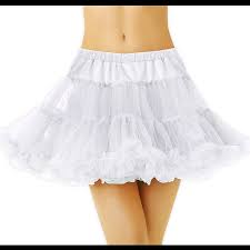 Unlike a crinoline cage or hoopskirt, which is made from rows of interconnected hoops, a petticoat is composed of layers of gathered fabric. White Tulle Petticoat For Women Party City