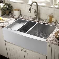 stainless steel farmhouse sinks