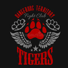 Men's classic fit short sleeve polo shirt. Fighting Club Emblem Tiger Footprint And Wings Stock Vector Illustration Of Fight Baseball 60747627