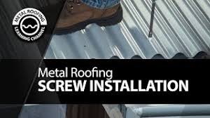 Contact global home improvement today for your next home improvement project. Screwing Metal Roofing Correct Incorrect Way Of Fastening A Metal Roof Pre Drill Screw Guns Youtube