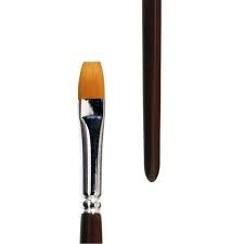 These may come to a sharp point but can have a flat or square tip. Oil Acrylic Brush Flat Toray Lineo1911 Artist Brushes