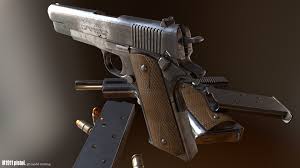 The m1911a1 pistol and variants are used by the following actors in the following movies, television series, anime, and video games: Artstation M1911 Pistol Lin Xin