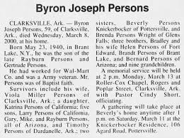 Obituary for Byron Joseph Persons