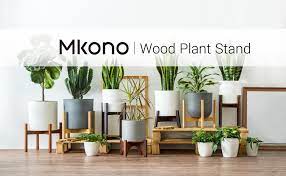 Bring a piece of prism's eclectic style to your home! Amazon Com Mkono Plant Stand Mid Century Wood Flower Pot Holder Plant Pot Not Included Modern Potted Stand Indoor Display Rack Rustic Decor Up To 10 Inch Planter Natural Garden Outdoor