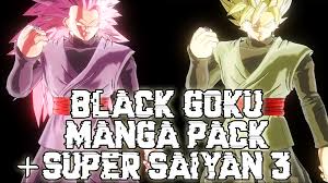 Warrior in black (super saiyan) vs. Goku Black Ssj To Ssj Rose Manga Pack Bonus Black Goku Ssj Rose 3 Xenoverse Mods
