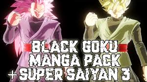 Goku Black SSJ to SSJ Rosè (Manga Pack)+ BONUS Black Goku SSJ Rosè 3 –  Xenoverse Mods