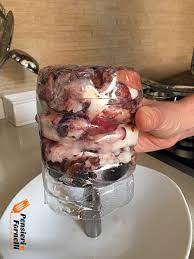 Bello da presentare in tavola. Carpaccio Di Polpo In Bottiglia Di Pensieri E Fornelli