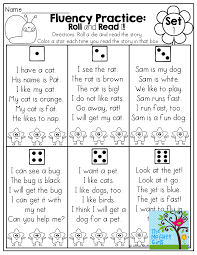 2 To The 1 To The 1 To The 3 Do You Wanna Die Fluency Practice Roll A Die And Read A Simple Sentence Made Of Sight Words And Cvc Words Color A Star Reading Fluency Kindergarten Reading Fluency Practice