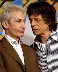 Charlie Watts and Mick Jagger Photo by Brian Rasic
