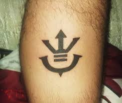 Dj letter tattoo designs tattoos ideas. Dragon Ball Z Saiyan Royal Crest Tattoo The Dao Of Dragon Ball The Dao Of Dragon Ball