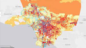 Los Angeles Demographics Map Census |