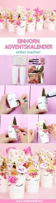Einhorn Diy Adventskalender Basteln Anleitung Zum Selbermachen Diy Adventskalender Basteln Adventkalender Adventskalender Basteln