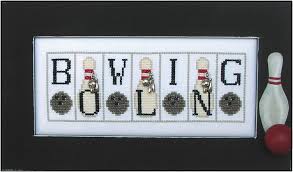 Original art by funky frog creative designs. Mini Block Bowling Cross Stich Cross Stitch Stitch