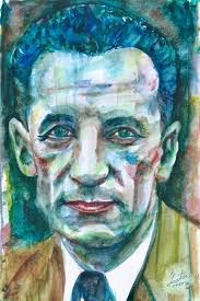 MAURICE MERLEAU-PONTY aquarelle portrait Affiche différentes tailles  impression dart - Etsy France