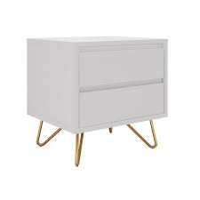 Parfaite pour une chambre enfant moderne, cette table de nuit met en avant des courbes délicates très nettement in. Chevet Scandinave Blanc Avec Tiroir Et Pieds Epingles Metal Dore Come
