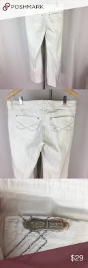 En parfait état, taille haute, effet push up au niveau des fesses :) taille 38 (je mesure 1,70 m). Whbm Noir Women Jeans White Silver Thread Bootcut White Jeans Women Jeans Women