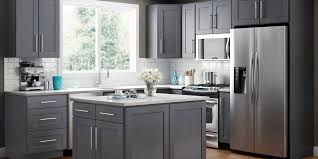 The reclaimed wood beams help to provide a. Lunar Gray Assembled Tall Cabinet Rta Wood Cabinets