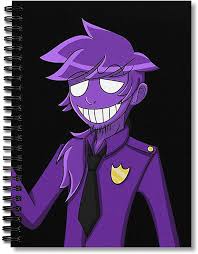 He has also been known as the purple guy, the murderer, springtrap, and scraptrap. Amazon Com Spiral Notebook Purple Guy William Afton Composition Notebooks Journal With Premium Thick Bills Tracker Paper Office Products