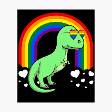T-Rex Dinosaur LGBT Gay Pride