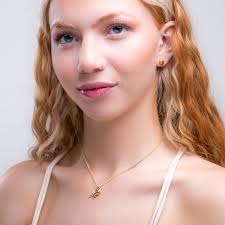 Gold Plated Sterling Silver Robin Necklace: Garden Bird Pendant