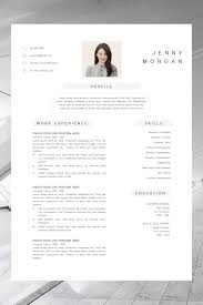 This simple cv template in word gives suggestions for what to include about yourself in every category, from skills to education to experience and more. Simple Cv Template Word Resume With Photo Template Resume Etsy In 2021 Resume Design Free Simple Cv Resume Design Creative