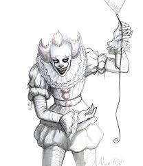 Different shades and glitters will add magic to this simple picture. Sneaks Pennywise Into Her Colorboards Pennywise Pennywise The Dancing Clown Drawings