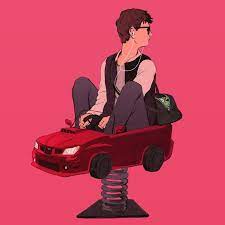 Baby Driver Illustration Baby Driver Illustration Baby
