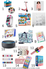 Your gift will likely be as unique as your tween, but here are some great ideas that are popular among girls this age. 20 Best Tween Girl Gift Ideas Simple Purposeful Living