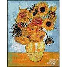 Începând cu anul 2016, tabloul realizat în ultima sa deplasare a fost efectuată în 2014, când pictura a fost expusă la national gallery din londra. 453 Vangogh Vas Cu Floarea Soarelui Goblen Krif Timisoara