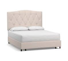 Upholstered beds lit the market in no time due to several factors one of them is its designing. Elliot Curved Footboard Upholstered Storage Bed Pottery Barn