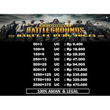 Uc ibaratkan uang kertas yang dimana untuk mendapatkannya kita harus mengisi (topup) uc bisa dengan membayar menggunakan kartu kredit. Harga Pubg Uc Terbaik Voucher Januari 2021 Shopee Indonesia