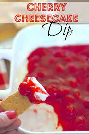 No Bake Cherry Cheesecake Dip Recipe Desserts Bowl Party Food Dessert Recipes