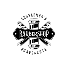 Barber Logo Barbershop Logo Vintage Desain Stiker Gambar