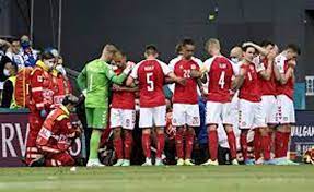 Christian erikson was rushed off the pitch after he fell to the ground for no apparent reason. Cn4lsv84h Umvm