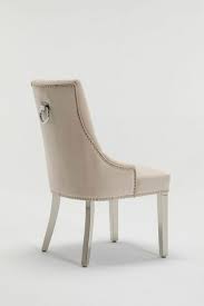Silver grey velvet dining bench with chrome leg 140 cm wide. Canterbury Cream Luxury Velvet Knockerback Dining Chair