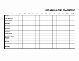 Small Business Income Statement Template Inspirational Monthly In E Statement Monthly Spreadsheet In 2020 Profit And Loss Statement Statement Template Income Statement