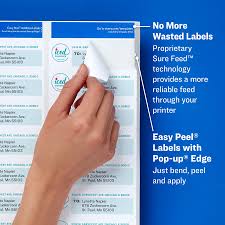 Avery® Easy Peel High Gloss Clear Mailing Labels | Five Star Office Supply